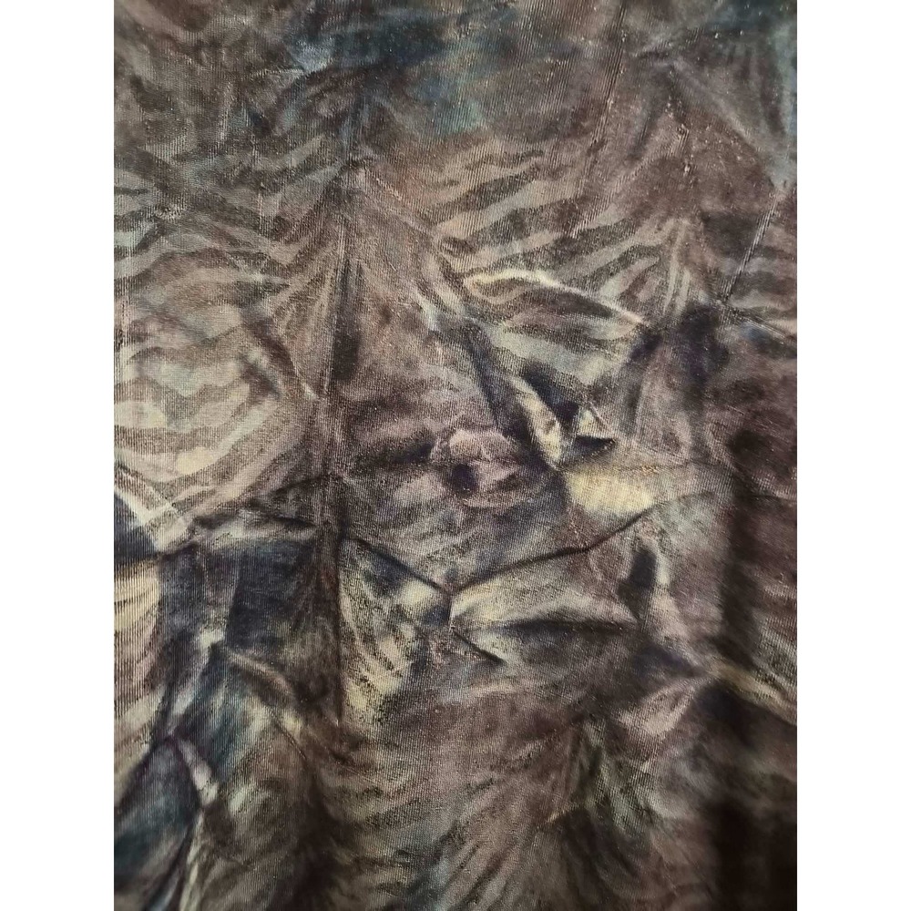 Slinky Brand Vintage Y2K Tie Dye Cardigan Green Brown White Collar Large USA - Picture 3 of 4